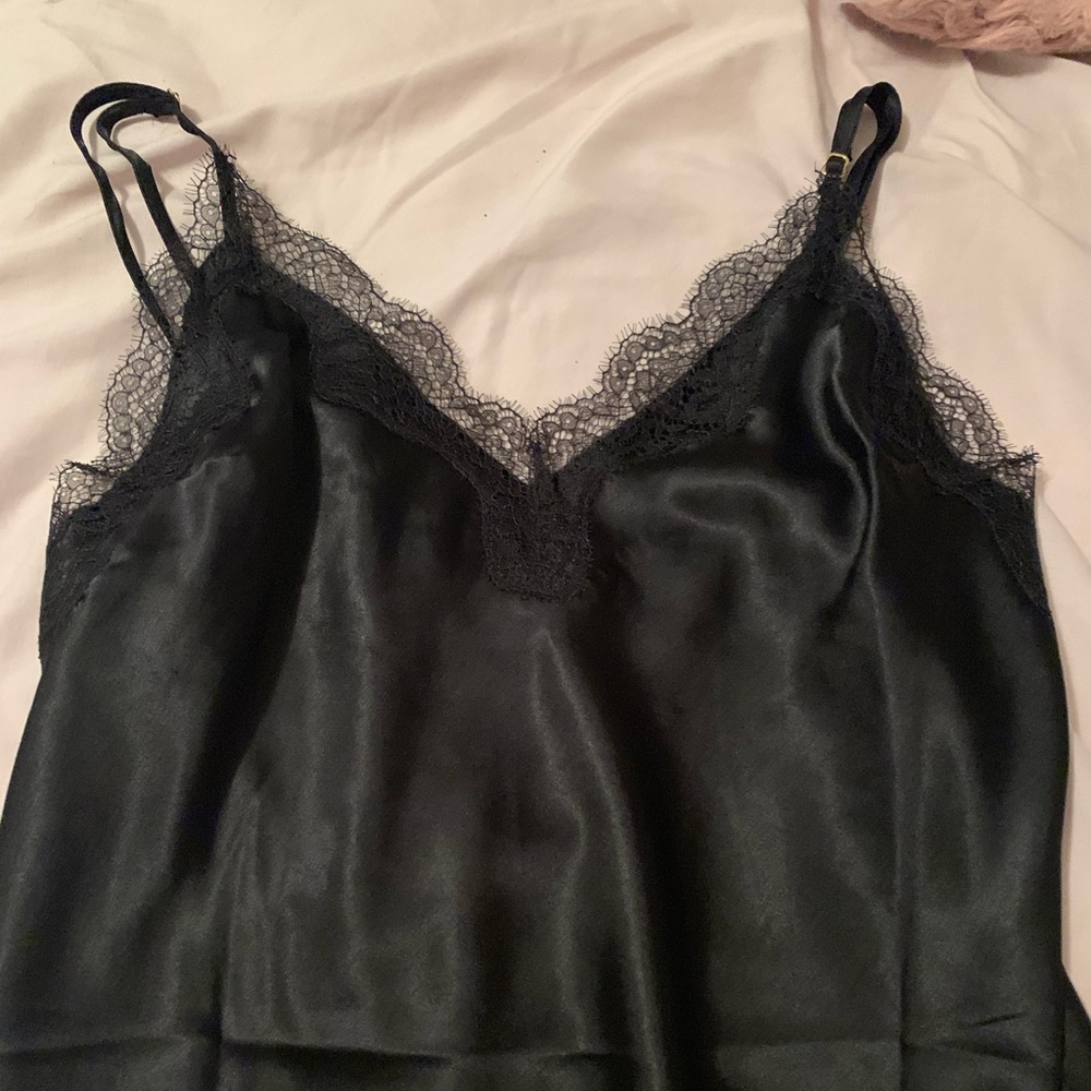 VS Black silk top and bottem set w tags